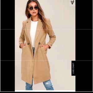 Lulus Camel Tan coat